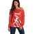 Custom Bahrain Cricket Off Shoulder Sweater Go Champions Grunge Style