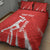 Custom Bahrain Cricket Quilt Bed Set Go Champions Grunge Style - Wonder Print Shop