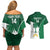 Custom Saudi Arabia Cricket Couples Matching Off Shoulder Short Dress and Hawaiian Shirt Go Champions Coat Of Arms Style - Wonder Print Shop