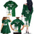 Custom Saudi Arabia Cricket Family Matching Off The Shoulder Long Sleeve Dress and Hawaiian Shirt Go Champions Coat Of Arms Style - Wonder Print Shop