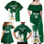 Custom Saudi Arabia Cricket Family Matching Off Shoulder Maxi Dress and Hawaiian Shirt Go Champions Coat Of Arms Style - Wonder Print Shop