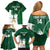 Custom Saudi Arabia Cricket Family Matching Off Shoulder Short Dress and Hawaiian Shirt Go Champions Coat Of Arms Style - Wonder Print Shop