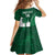 Custom Saudi Arabia Cricket Kid Short Sleeve Dress Go Champions Coat Of Arms Style - Wonder Print Shop