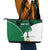 Custom Saudi Arabia Cricket Leather Tote Bag Go Champions Coat Of Arms Style - Wonder Print Shop