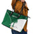 Custom Saudi Arabia Cricket Leather Tote Bag Go Champions Coat Of Arms Style - Wonder Print Shop