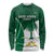 Custom Saudi Arabia Cricket Long Sleeve Shirt Go Champions Coat Of Arms Style - Wonder Print Shop