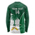 Custom Saudi Arabia Cricket Long Sleeve Shirt Go Champions Coat Of Arms Style - Wonder Print Shop