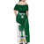 Custom Saudi Arabia Cricket Off Shoulder Maxi Dress Go Champions Coat Of Arms Style - Wonder Print Shop