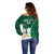 Custom Saudi Arabia Cricket Off Shoulder Sweater Go Champions Coat Of Arms Style