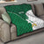 Custom Saudi Arabia Cricket Quilt Go Champions Coat Of Arms Style - Wonder Print Shop