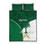 Custom Saudi Arabia Cricket Quilt Bed Set Go Champions Coat Of Arms Style - Wonder Print Shop