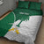 Custom Saudi Arabia Cricket Quilt Bed Set Go Champions Coat Of Arms Style - Wonder Print Shop