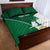 Custom Saudi Arabia Cricket Quilt Bed Set Go Champions Coat Of Arms Style - Wonder Print Shop