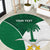 Custom Saudi Arabia Cricket Round Carpet Go Champions Coat Of Arms Style