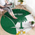 Custom Saudi Arabia Cricket Round Carpet Go Champions Coat Of Arms Style