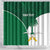 Custom Saudi Arabia Cricket Shower Curtain Go Champions Coat Of Arms Style