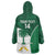 Custom Saudi Arabia Cricket Wearable Blanket Hoodie Go Champions Coat Of Arms Style - Wonder Print Shop