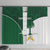 Custom Saudi Arabia Cricket Window Curtain Go Champions Coat Of Arms Style - Wonder Print Shop