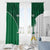 Custom Saudi Arabia Cricket Window Curtain Go Champions Coat Of Arms Style - Wonder Print Shop