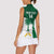 Custom Saudi Arabia Cricket Women Sleeveless Polo Shirt Go Champions Coat Of Arms Style - Wonder Print Shop