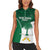 Custom Saudi Arabia Cricket Women Sleeveless Polo Shirt Go Champions Coat Of Arms Style - Wonder Print Shop