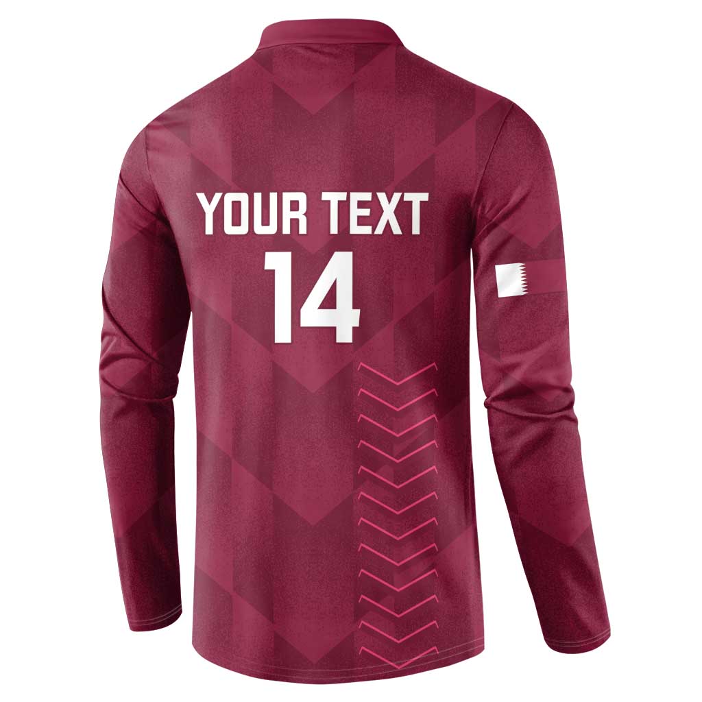 Maroon button sweatshirt back with YOUR TEXT 14 and small flag sleeve patch