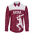 Custom Qatar Cricket Family Matching Summer Maxi Dress and Hawaiian Shirt Go Champions Qataris Flag Style - Wonder Print Shop