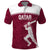 Custom Qatar Cricket Polo Shirt Go Champions Qataris Flag Style