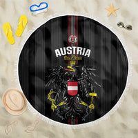 Austria Football Beach Blanket 2026 Go Das Team Striped Style - Wonder Print Shop