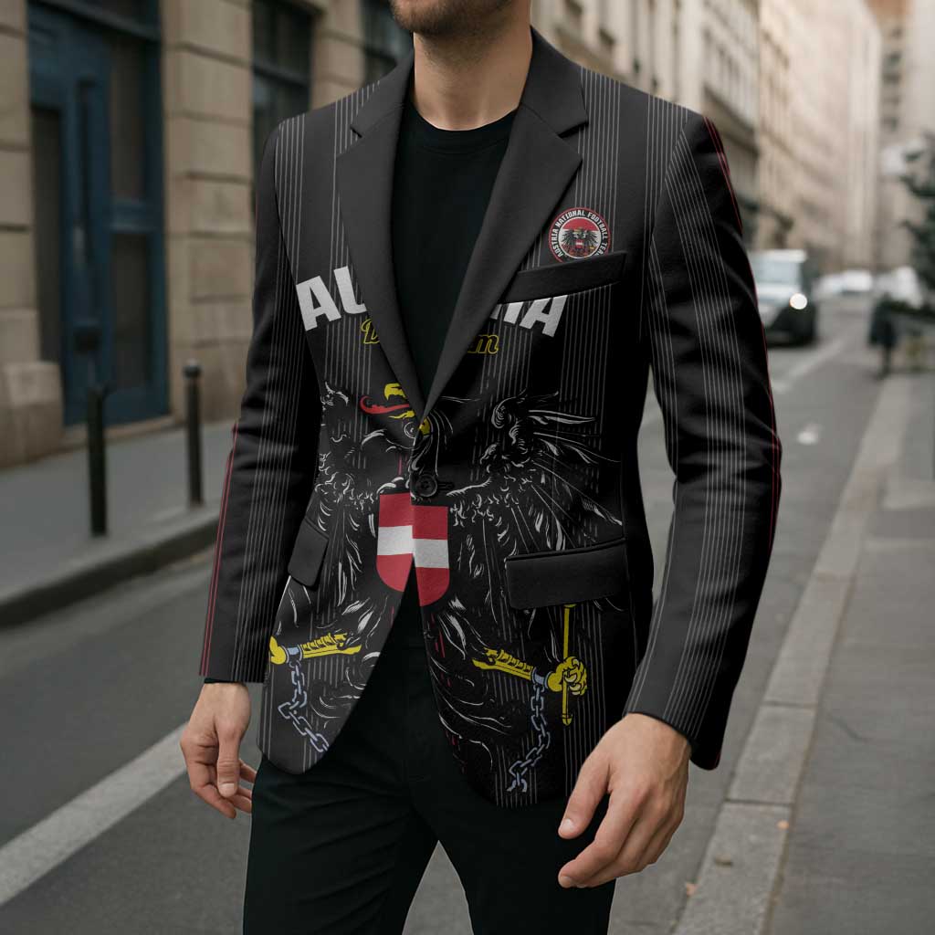 Custom Austria Football Blazer 2026 Go Das Team Striped Style - Wonder Print Shop