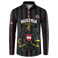Custom Austria Football Button Sweatshirt 2026 Go Das Team Striped Style - Wonder Print Shop
