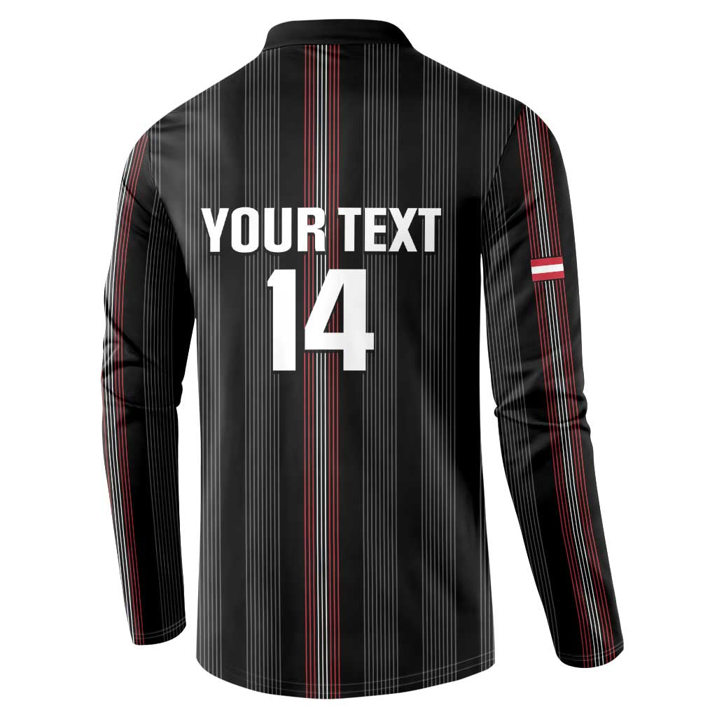 Custom Austria Football Button Sweatshirt 2026 Go Das Team Striped Style - Wonder Print Shop