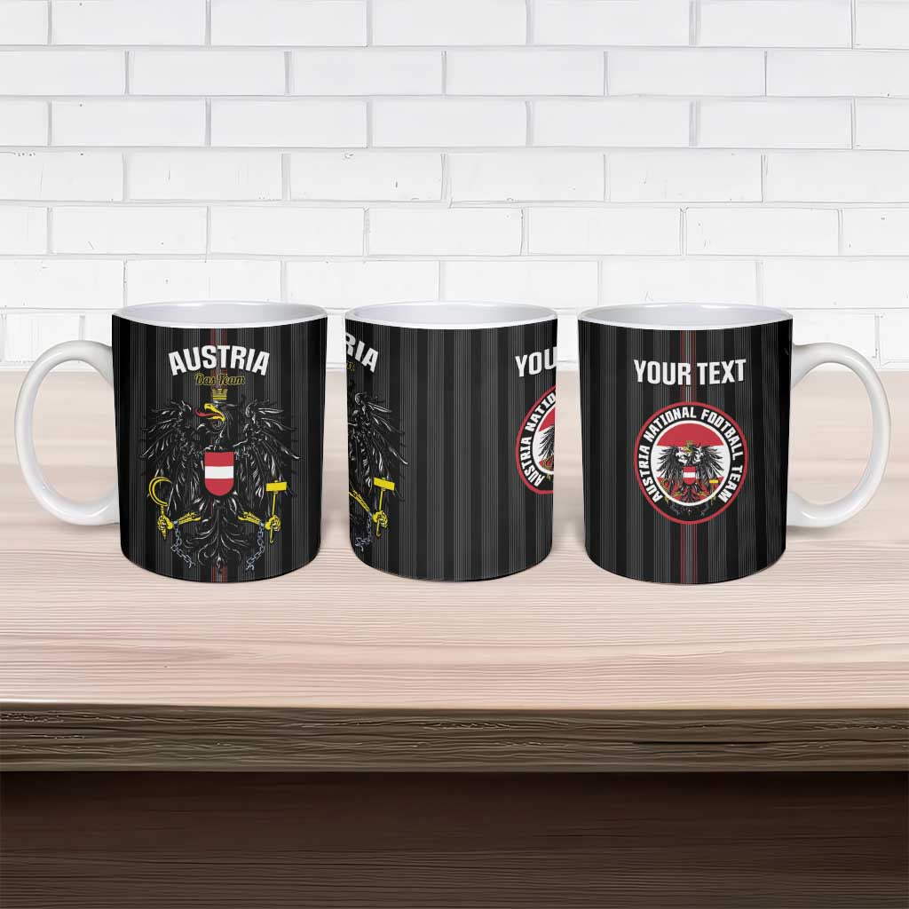 Custom Austria Football Ceramic Mug 2026 Go Das Team Striped Style - Wonder Print Shop