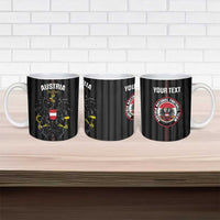 Custom Austria Football Ceramic Mug 2026 Go Das Team Striped Style - Wonder Print Shop