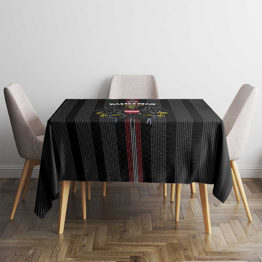 Austria Football Tablecloth 2026 Go Das Team Striped Style - Wonder Print Shop