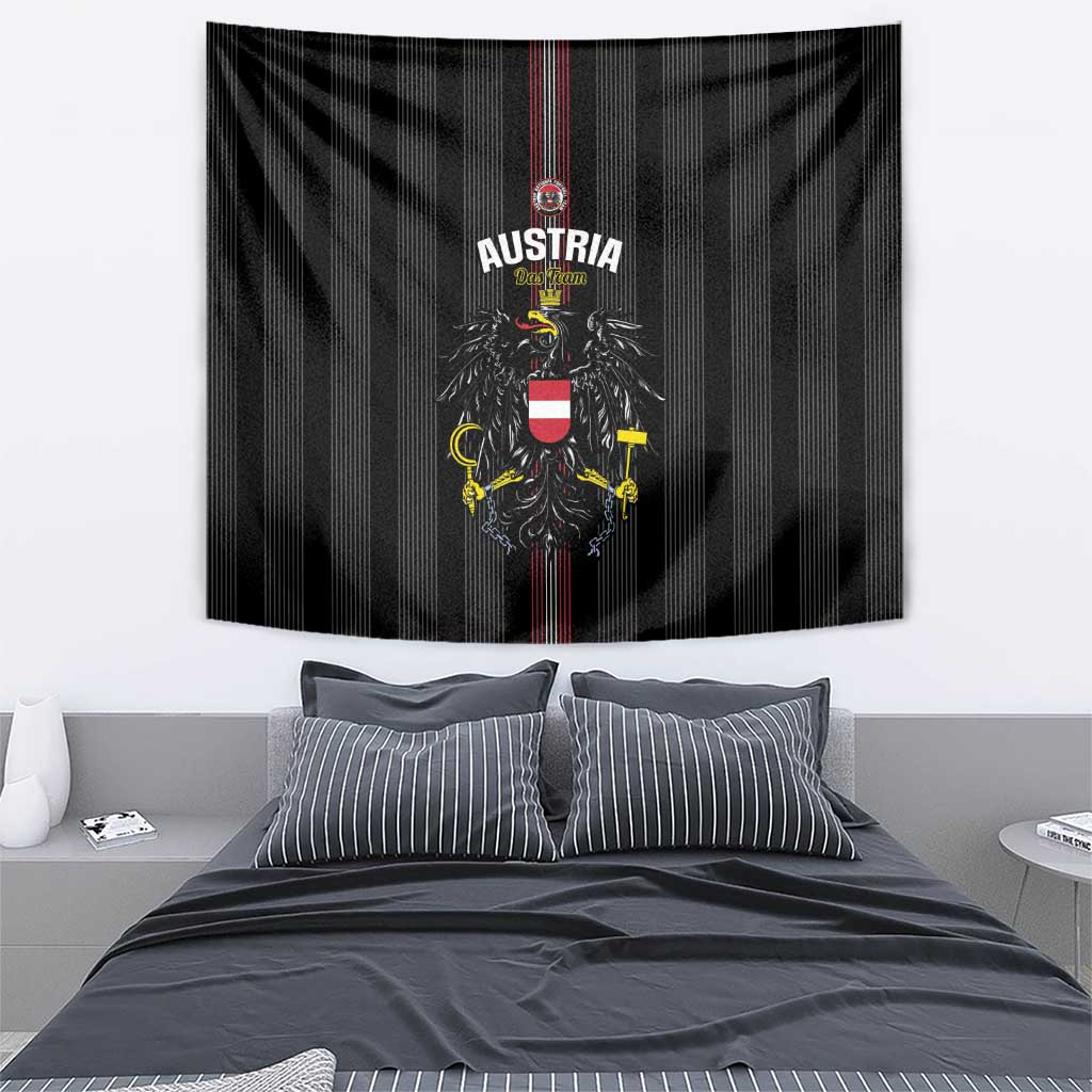 Austria Football Tapestry 2026 Go Das Team Striped Style - Wonder Print Shop
