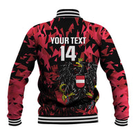 Custom Austria Football Baseball Jacket 2026 Das Team Black Eagle - Wonder Print Shop