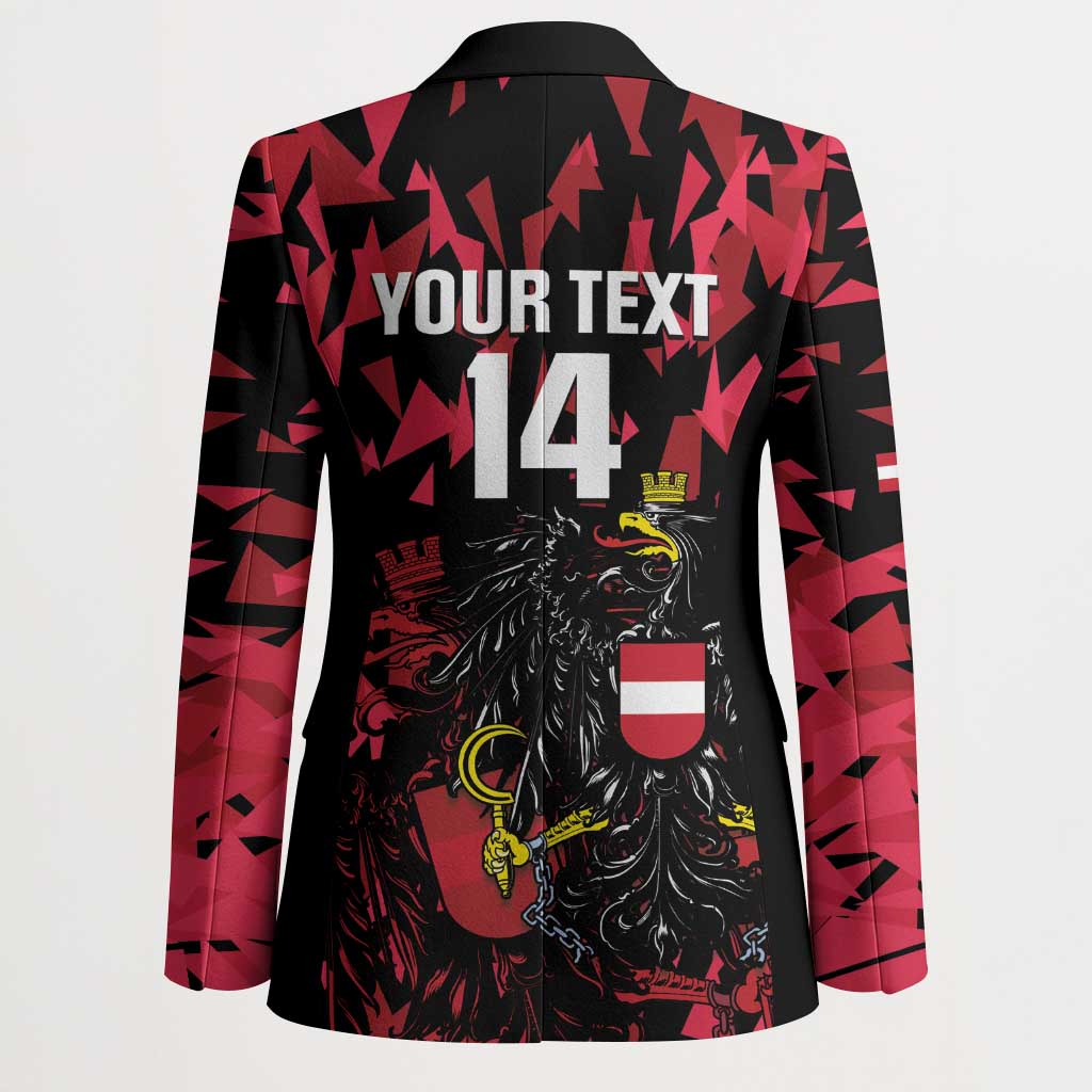 Custom Austria Football Blazer 2026 Das Team Black Eagle - Wonder Print Shop
