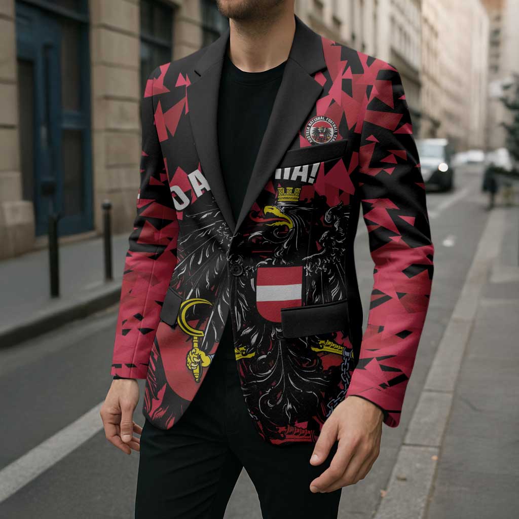 Custom Austria Football Blazer 2026 Das Team Black Eagle - Wonder Print Shop