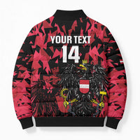 Custom Austria Football Bomber Puffer Jacket 2026 Das Team Black Eagle - Wonder Print Shop