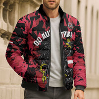 Custom Austria Football Bomber Puffer Jacket 2026 Das Team Black Eagle - Wonder Print Shop