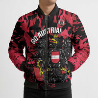 Custom Austria Football Bomber Puffer Jacket 2026 Das Team Black Eagle - Wonder Print Shop