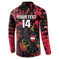 Custom Austria Football Button Sweatshirt 2026 Das Team Black Eagle - Wonder Print Shop