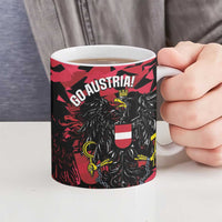 Custom Austria Football Ceramic Mug 2026 Das Team Black Eagle - Wonder Print Shop