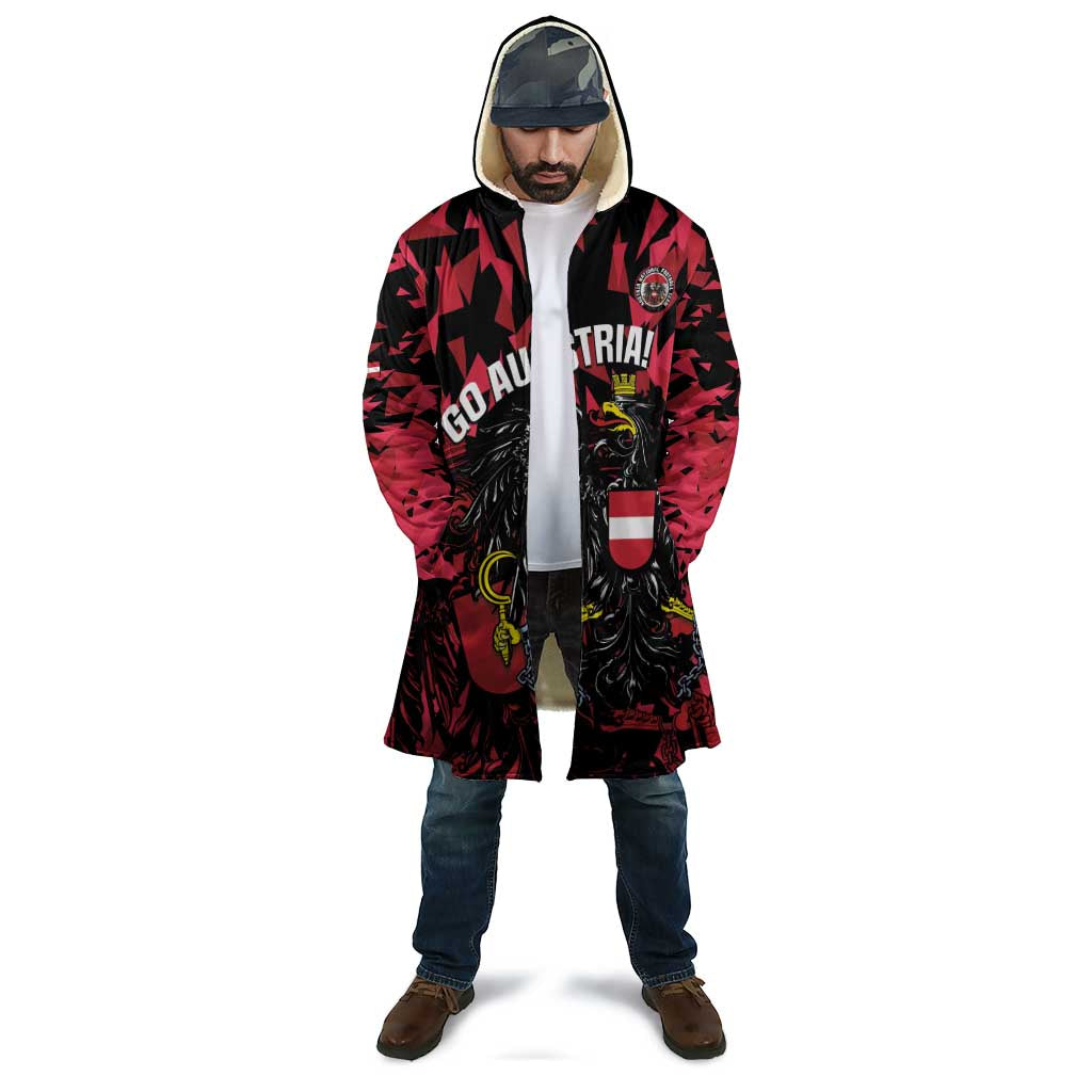 Custom Austria Football Cloak 2026 Das Team Black Eagle - Wonder Print Shop