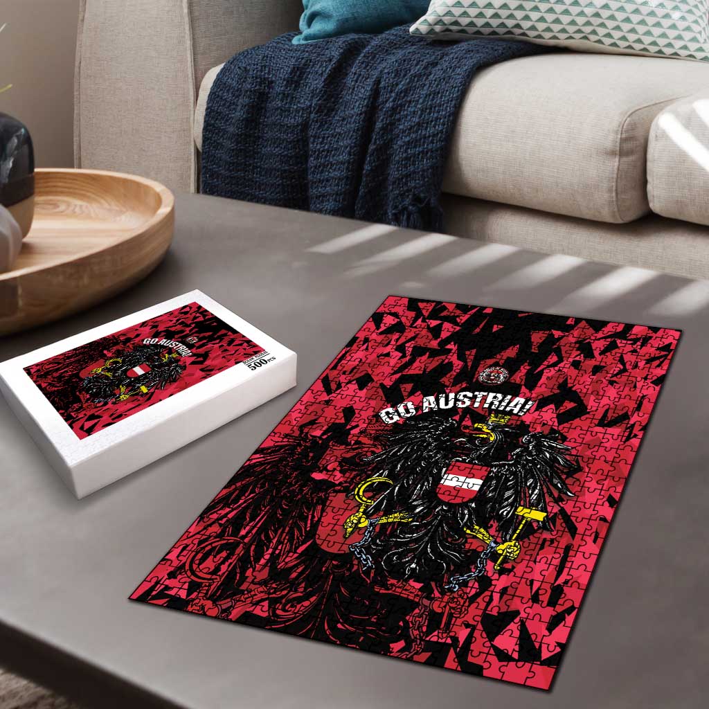 Austria Football Puzzle 2026 Das Team Black Eagle - Wonder Print Shop