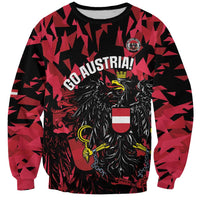 Custom Austria Football Sweatshirt 2026 Das Team Black Eagle - Wonder Print Shop