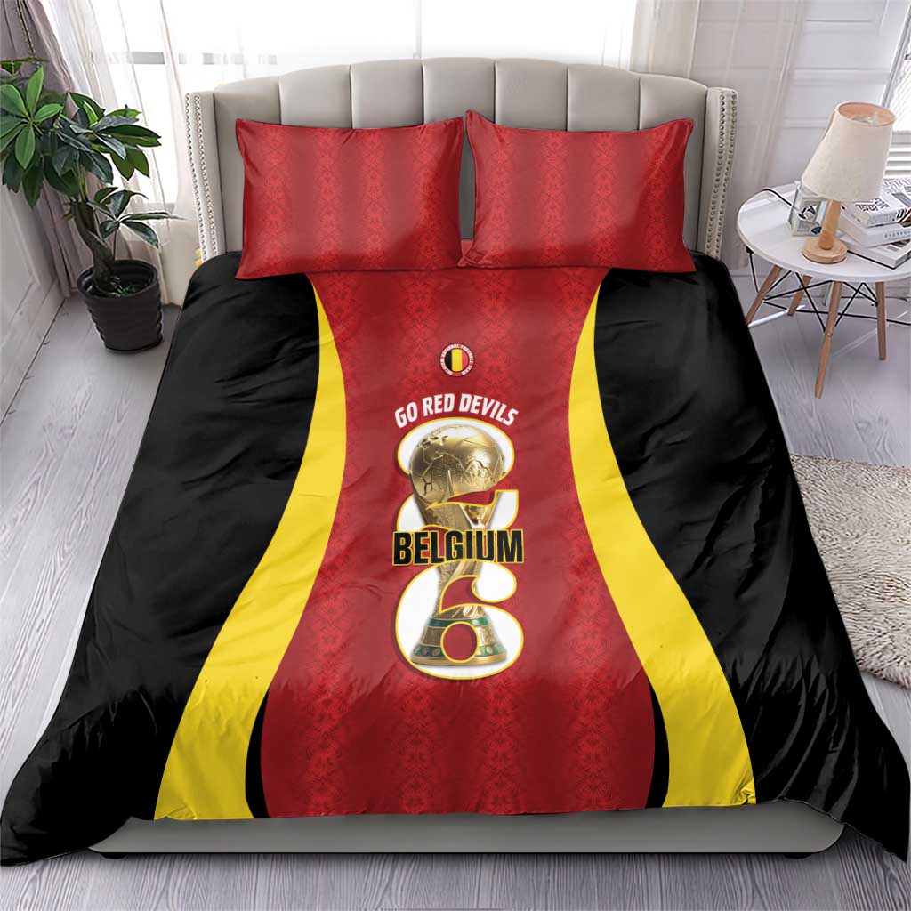 Belgium Football Bedding Set 2026 Go De Rode Duivels - Wonder Print Shop