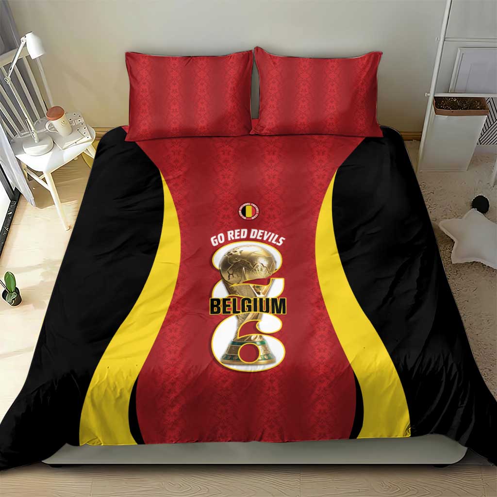 Belgium Football Bedding Set 2026 Go De Rode Duivels - Wonder Print Shop