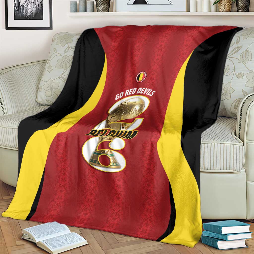 Belgium Football Blanket 2026 Go De Rode Duivels - Wonder Print Shop